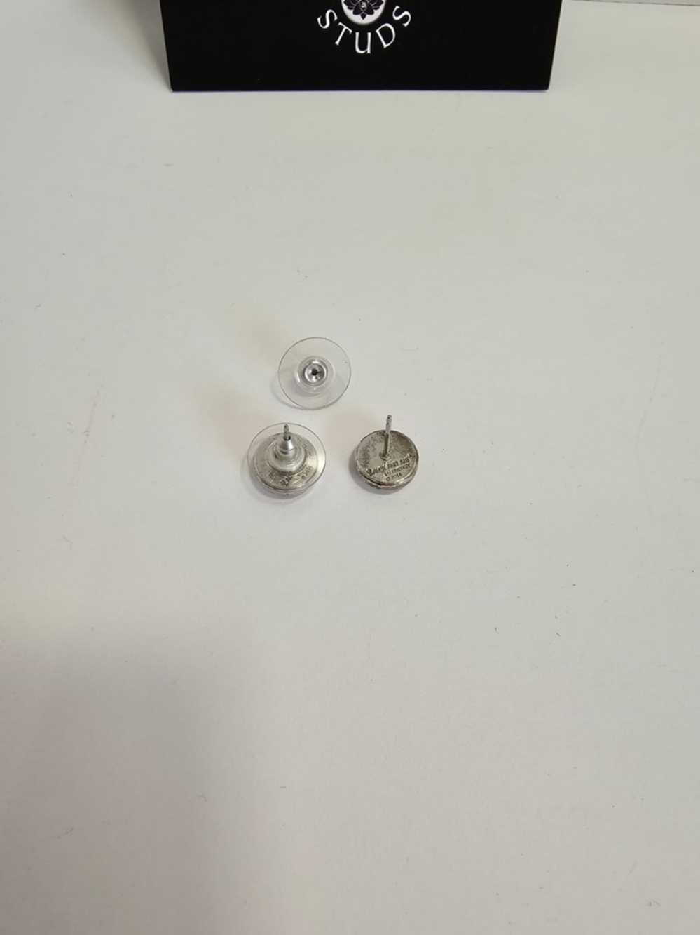 Alex and Ani Lotus Peace Petals Stud Earrings - Silver Finish With Card And Box - Picture 4 of 4